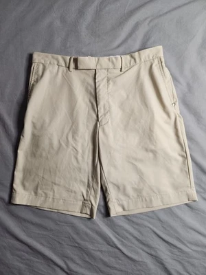 Shorts chino de golfe masculino RLX Ralph Lauren tamanho 34 bege leve preppy NOVO - Imagem 1 de 4