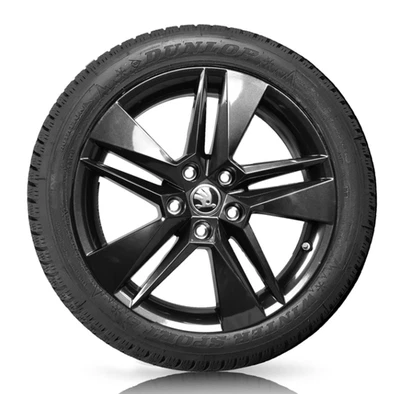 Original Skoda 1 Satz Winterkompletträder 17 Zoll Schwarz 3V0071497G Superb 3 - Bild 1 von 2