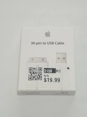 Genuine Sealed Apple 30 Pin To USB Cable GUARANTEED AUTHENTIC NEW IN BOX 3.3 FT - Image 1 of 4