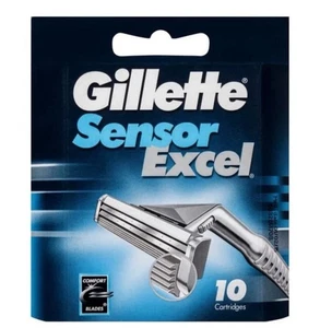 Gillette Sensor Excel 10 Pack Chromium Razor Blades Best Buy! Free PH! - Picture 1 of 2