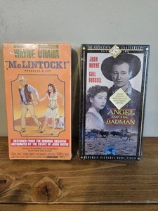 John Wayne: Angel and The Badman & Mclintock Sealed VHS! - Bild 1 von 6