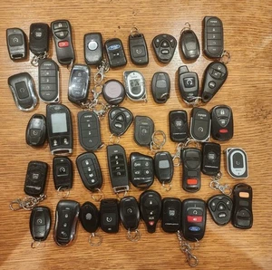 Lot of 45 Aftermarket OEM Remote Start Fobs Keys Assorted Smart USED Locksmith - Picture 1 of 13