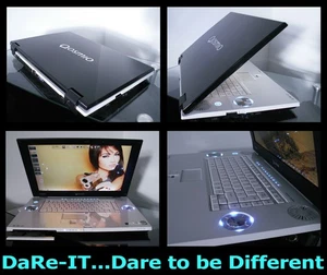 RARE TOSHIBA Qosmio G40 SSD Laptop 17" Vista/Win 7 Harmen Kardon Sound - Picture 1 of 1