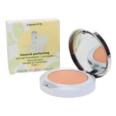 CLINIQUE Beyond Perfecting Powder Foundation + Concealer 02 Alabaster 0.51 oz - Image 1 of 4