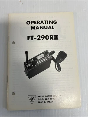 Yaesu Ft-290RII Operating Manual Original With Schematics Good Condition. - Image 1 of 4