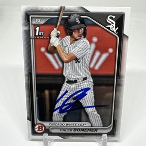 Bowman Draft 2024 1st Caleb Bonemer #BD-31 Chicago White Sox FIRMADO - Imagen 1 de 4