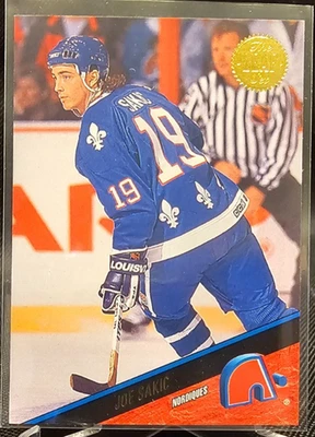 Hoja Joe Sakic #87 Quebec Nordiques 1993-94 Foto 1 de 2