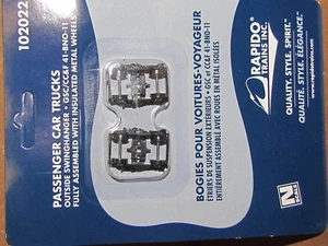 ART. 102022 PERSONENWAGEN LKW AUSSEN SWINGHANGER RAPIDO ZÜGE SPUR N NEU - Bild 1 von 2