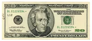 Usa-Federal Reserve note ... Fr-2086L ... 20 Dollars ... 1999 ... (~): *VF-XF* - Picture 1 of 2
