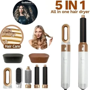 5 in 1 Professional Hair Styler Curler Straightner Hot Air Brush - Picture 1 of 8