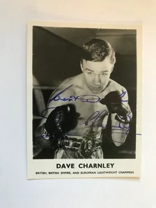 Autograph DAVE CHARNLEY (†2012)-handsigned Real-Photo-The Dartford Destroyer - Picture 1 of 3