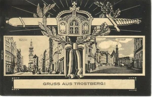 AK Trostberg Patriotika Vorstadt 1915 Feldpost - Picture 1 of 1