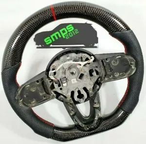Gen 3 F56 Mini Real Carbon Fibre & Perforated Leather Steering Wheel MANUAL - Picture 1 of 6