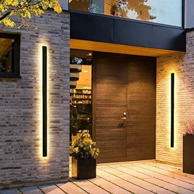 Long Strip Wall Light Sconce Exterior Modern Waterproof Outdoor Indoor LED Lamp - Image 1 of 4