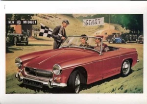 MG Midget Mark 1 - Moderne Postkarte von Auto Classic von 1992 - Bild 1 von 1