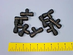 *Lot of 11 Murdock Union Tee 3/8" X 1/4" X 3/8" Quick Connect Tube Fittings - Picture 1 of 6
