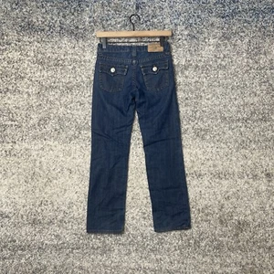 True Religion Skinny Jeans Girls Size 10 Medium Wash Flap Pockets Cotton Stretch - Picture 1 of 10