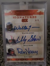 2020 Leaf Superlative 4/9 Auto Jones, Shaw, Yary, Langer Dierdorf Stephenson
