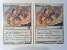 2x Phyrexian Colossus	 Eighth Edition - Magic the Gathering Mtg artifact