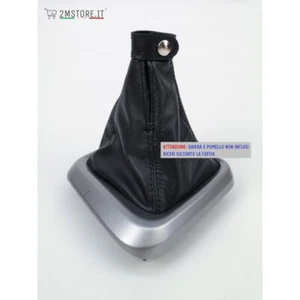 Cuffia leva cambio FIAT NUOVA TIPO dal 2015 in vera pelle nera artigianale - Foto 1 di 6