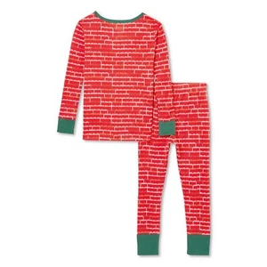 LEGO 18M Bebé Apilados Ladrillo Patrón Pijama Set LEGO X Objetivo Colección Rojo - Imagen 1 de 4