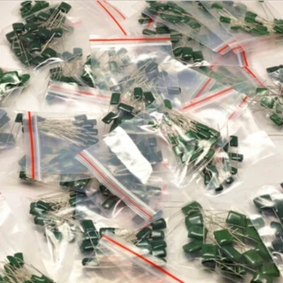 Kit surtido de condensador de película de poliéster 10Valor x10 piezas 100V 2A102-2A104J 1nF-100nF Foto 1 de 2