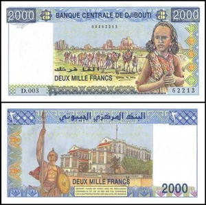 Djibouti 2000 Francs, 2008 ND, P-43a.1, UNC - Picture 1 of 1