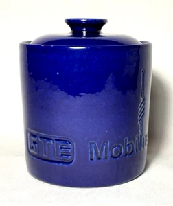 HEATH ~ Early Moonstone Cobalt Blue GTE MOBILNET Canister (1990)~ Salsalito, CA - Picture 1 of 6