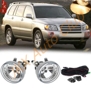 2PCS Bumper Halogen Fog Lights W/Wiring Kit x For Toyota Highlander 2004-2007 - Picture 1 of 10
