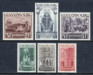 LUXEMBURGO — SCOTT B86-B91 — 1938 SET ST. WILLIBRORD — MONTADO SIN MONTAR O NUNCA MONTADO — SCV $60 - Imagen 1 de 2