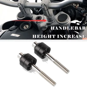 Motorcycle Handlebar height increase For BMW F650GS TWIN 2008-2017 F700GS Black - Picture 1 of 11