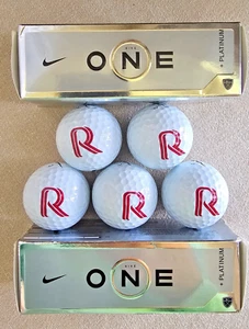 Lot Of 5 RARE NIKE ONE + Platinum Golf Balls - Picture 1 of 3