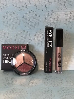 MODEL CO Metallic Eyeshadow Trio MYKONOS & EYELITES in ST BARTS Both NIB    - Image 1 of 4