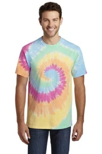 New, Men's Tie Dye T-Shirt, 2XL, 100% Cotton, Pastel Rainbow - Picture 1 of 1