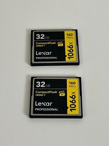 Lexar 32GB Pro 1066x UDMA 7 Compact Flash CF Pro Memory Card 2 Pack -Total 64GB