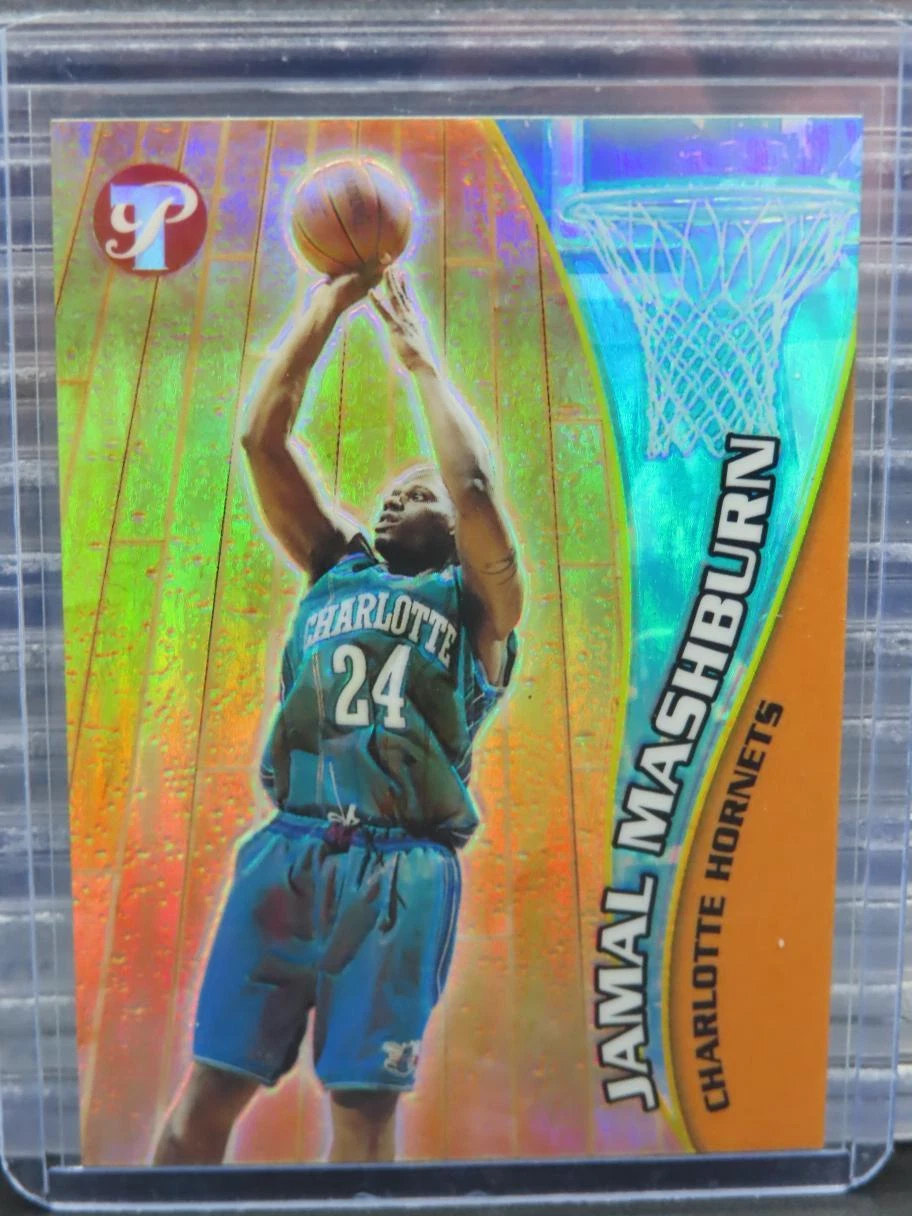 2001-02 Topps Pristine Jamal Mashburn Refractor #21/50 Charlotte Hornets
