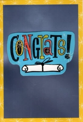 Congratulations Graduate Graduation Diploma So Happy Hallmark Greeting Card - Image 1 of 3