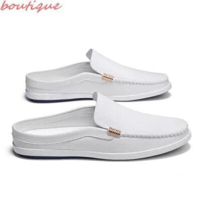 Zapatillas de playa informales planas cómodas para hombre con punta redonda de verano mocasines deslizables Foto 1 de 4