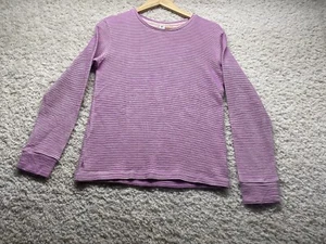 Athleta Girl Powerful Long Sleeve Workout Gym Layer Shirt Stripe Size 16 XXL - Picture 1 of 5