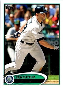 Casper Wells Topps 526 Seattle Mariners 2012 Outfielder Baseball Card