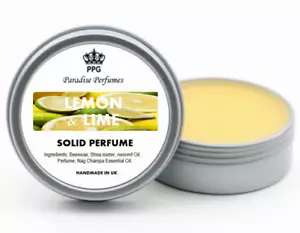 Limone e Lime Profumo Solido Naturale di Paradise Perfumes Balsamo Profumo 15ml - Foto 1 di 1