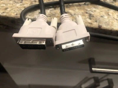 HP 19pin 6ft DVI-M to DVI-M Black Cable 405520-001 DC198A-AOK 1.8m Single Link - Image 1 of 3