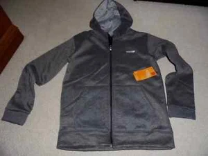 Hind Boys Hoodie Charcoal Gray Pocket Full Zip Up Sweatshirt Jacket XL 18/20 NWT - Picture 1 of 7