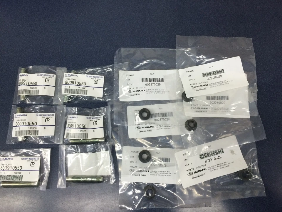 OEM Genuine Subaru Exhaust Manifold Stud & Nut Kit WRX STI Impreza Forester
