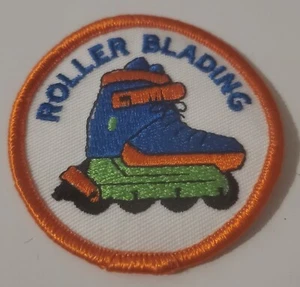 Vintage Roller Blading gestickter Aufnäher - Bild 1 von 2