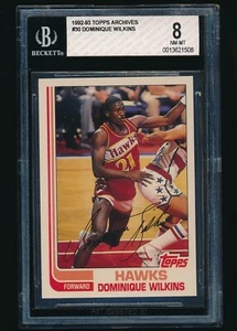 1992-93 Topps Archives #30 Dominique Wilkins BGS 8 - Picture 1 of 2