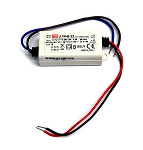 1pc LED Power Supply Constant Voltage CV Driver APV-8-12 8W 12V 0.67A Mean Well - Picture 1 of 4