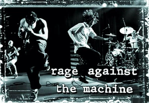 Rage Against The Machine On Stage Posterfahne Flagge Poster NEU & OFFICIAL