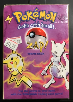 1999 Pokemon Base Set Zap! Theme Deck Vintage WOTC FACTORY SEALED - Image 1 of 3