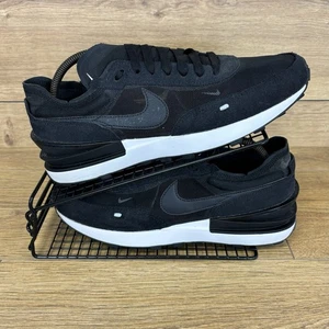 Nike Schuhe Herren Gr. UK 9,5 Waffle One Schwarz Schnürschuhe Mesh Schwarz Turnschuhe - Bild 1 von 11